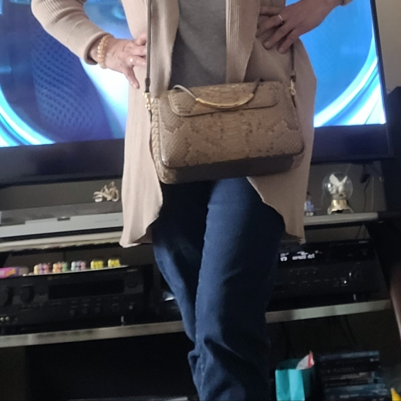 Authentic phyton sling purse - Picture 3 of 13